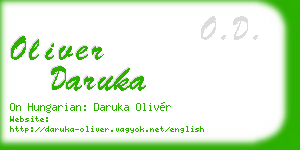 oliver daruka business card