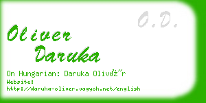 oliver daruka business card